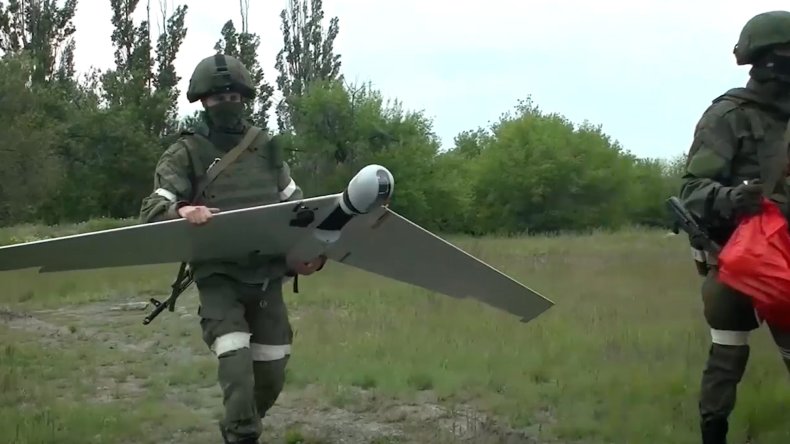 Russians launch drone before strikes