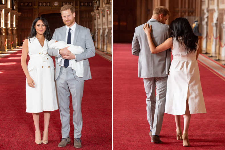 Meghan Markle White Trench Coat Dress 2019