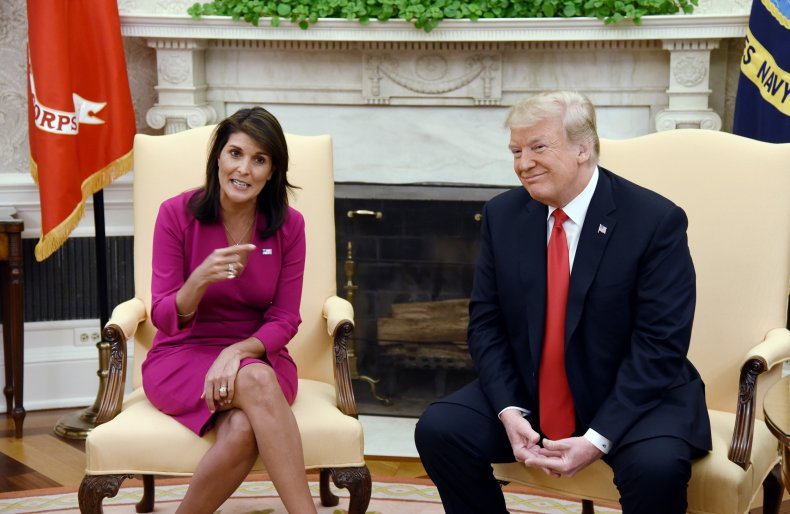 Nikki Haley meets with Donald Trump 