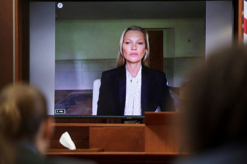 Kate Moss testifying at Depp-Heard trial