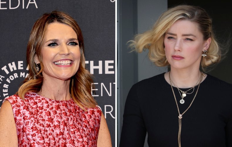 Savannah Guthrie and Amber Heard