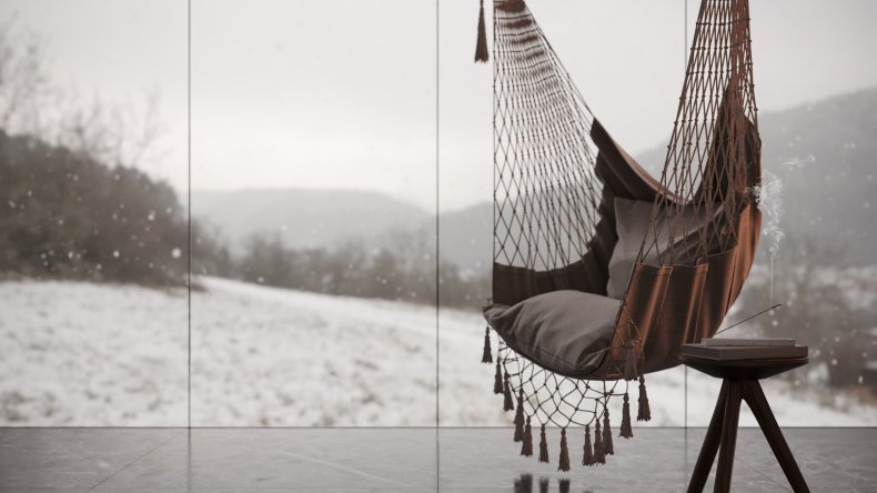 Rope swing hammock