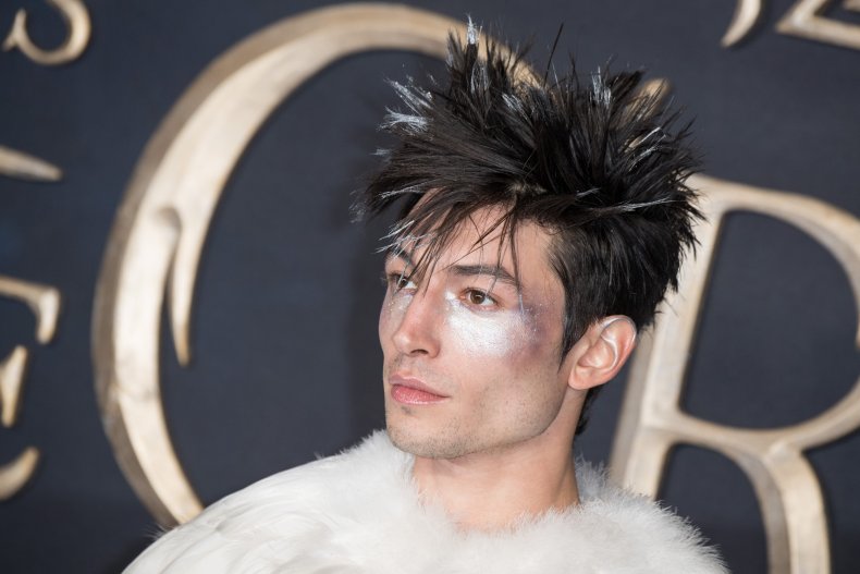 Ezra Miller on the red carpet, 2018