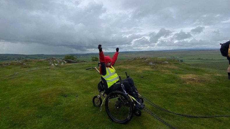 Brynn Hauxwell at Hadrian's Wall