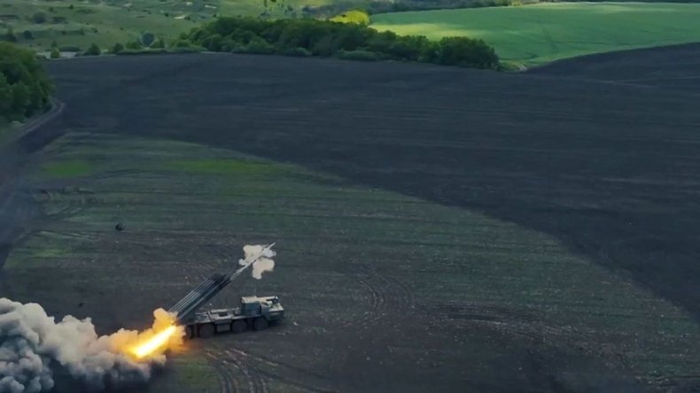 Russian Smerch MLRS in Ucraina