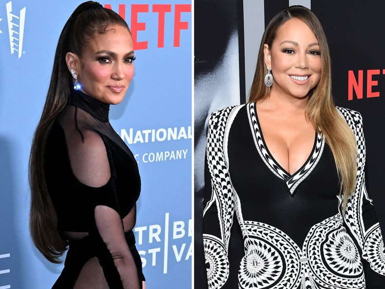 Jennifer Lopez and Mariah Carey