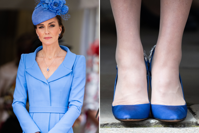 Kate Middleton Garter Day Aquazzura Shoes 