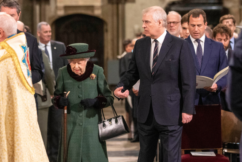 Prince Andrew Queen Elizabeth II Philip Memorial