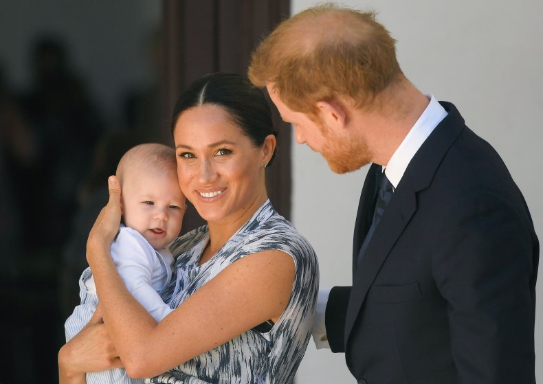 Meghan, Harry and Archie in South Africa