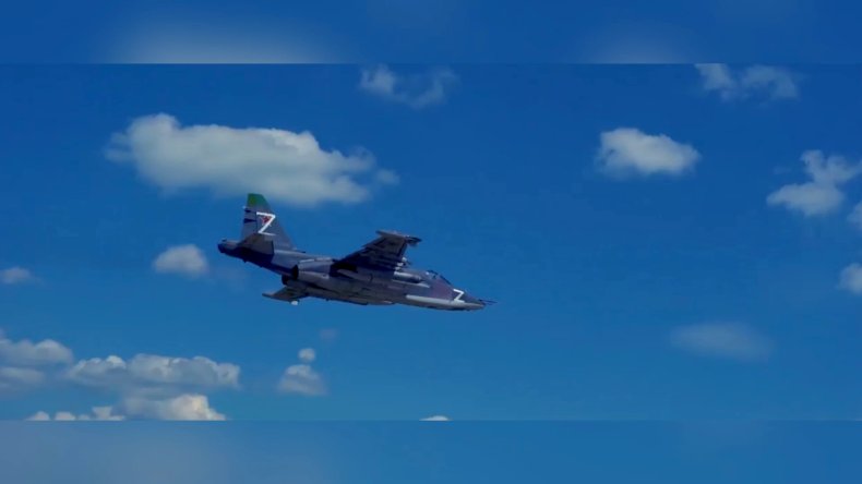 Russian Su-25 carried out airstrikes