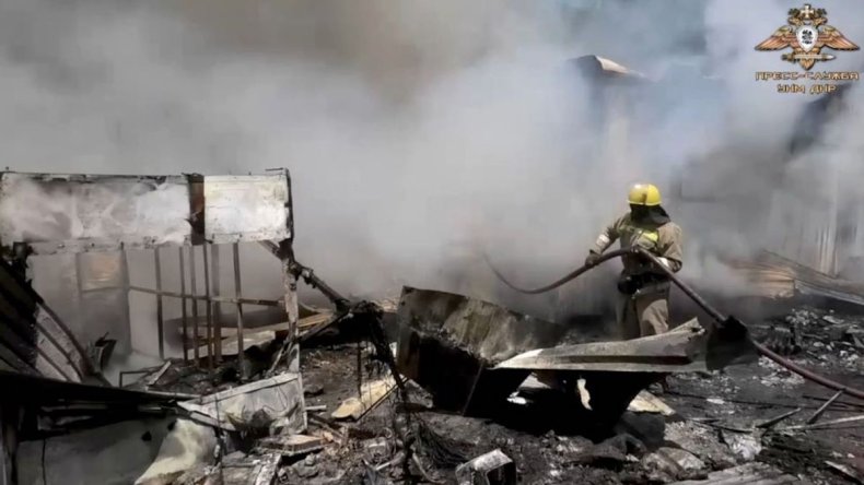 Maisky market in Donetsk region shelled