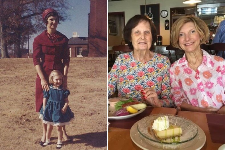 Leslie Hooton and her mother