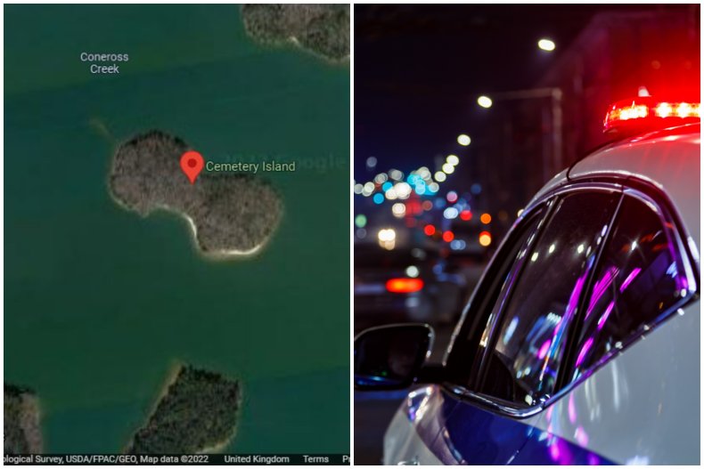 Cemetery Island arrest