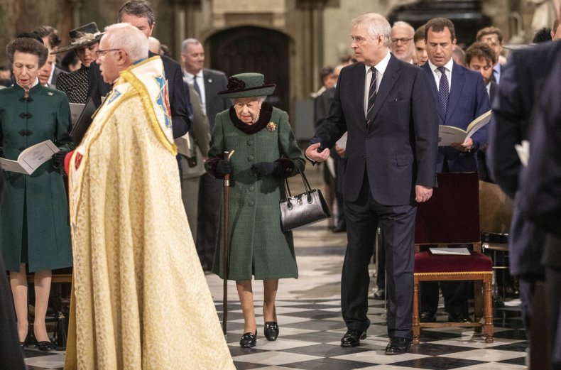 Prince Andrew Attends Prince Philip Memorial Service