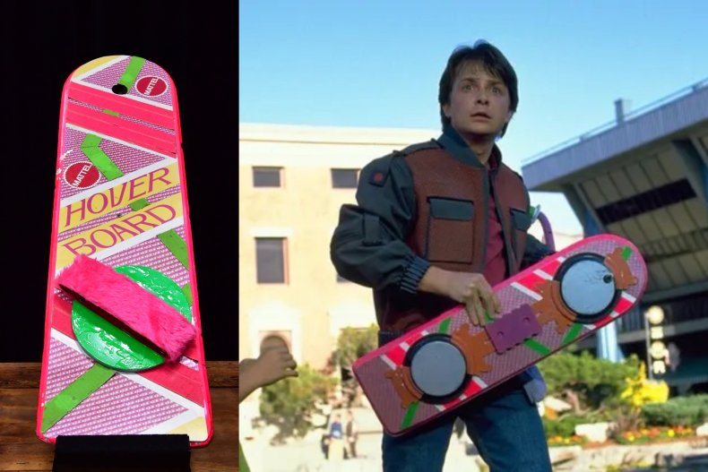 Michael J. Fox and hoverboard