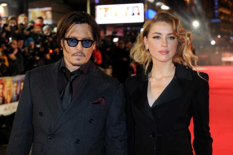Johnny Depp and Amber Heard before splitting