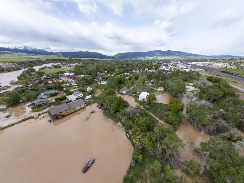 Montana flooding in Livingston