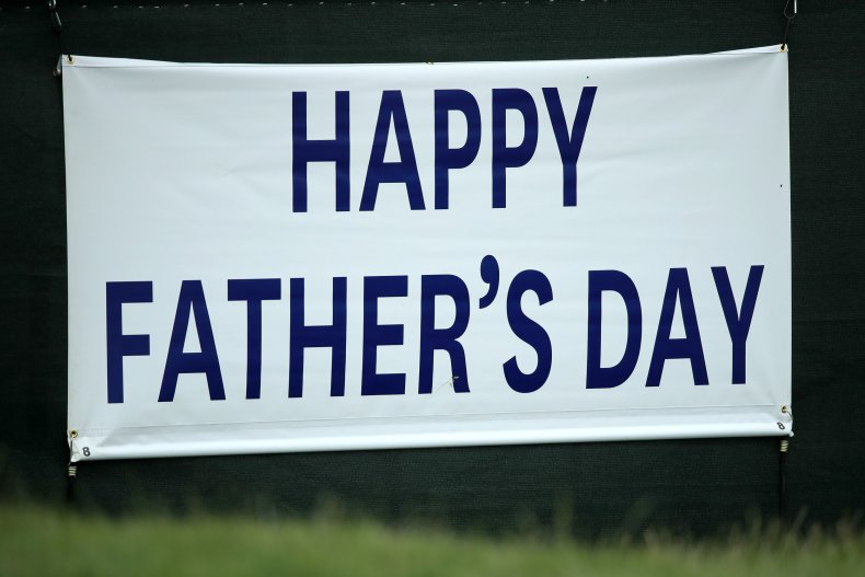 Happy Father's Day sign is seen