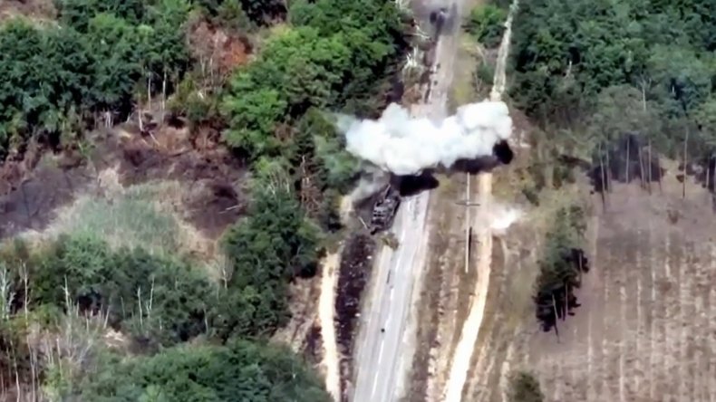 BAT-2 armored tracklayer destroyed