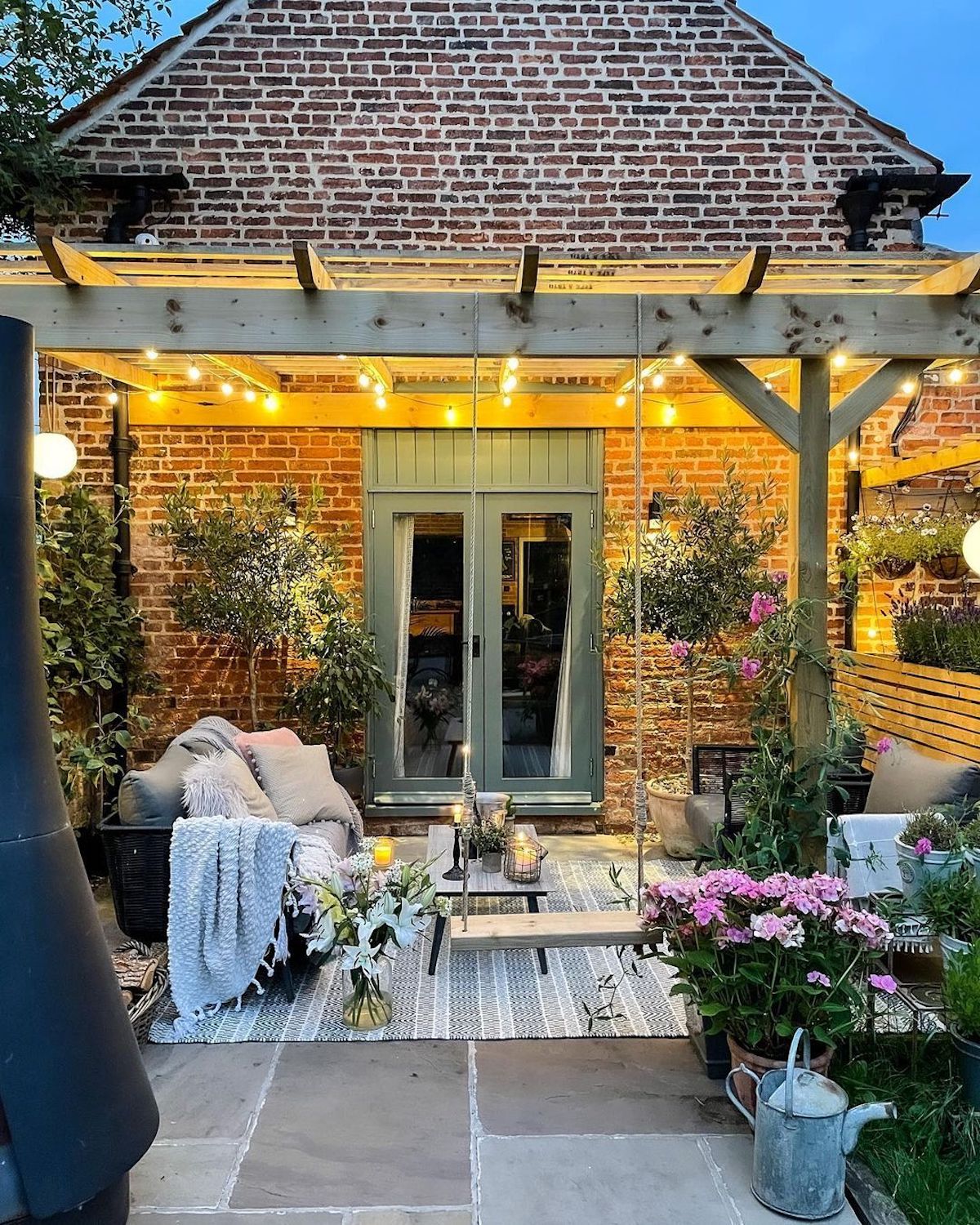 Mom Transforms Yard, Builds Outdoor Kitchen for Just 