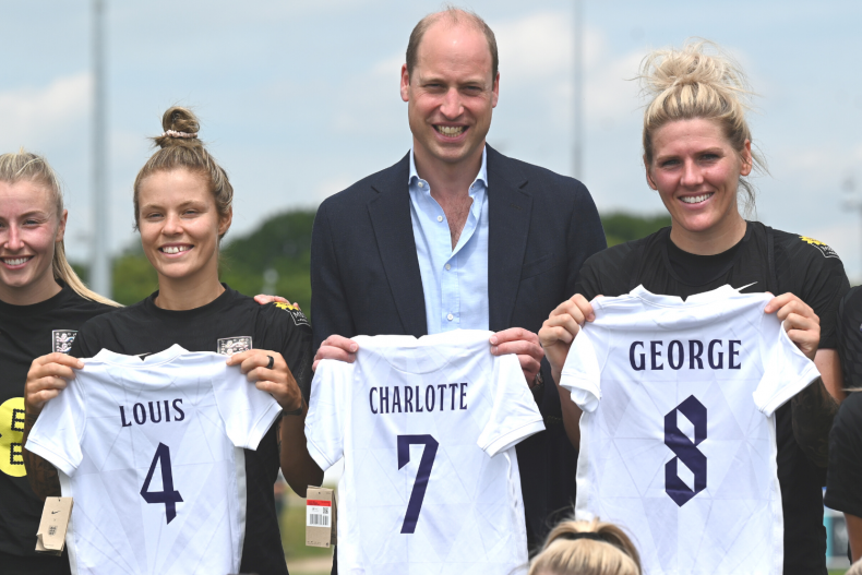 Prince William Soccer Shirts For Cambridge Children