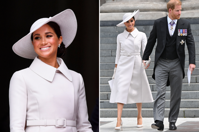 Meghan Markle Platinum Jubilee Christian Dior