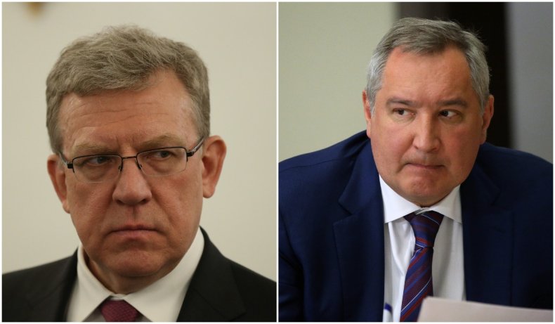 Alexei Kudrin (left) and Dmitry Rogozin (right)