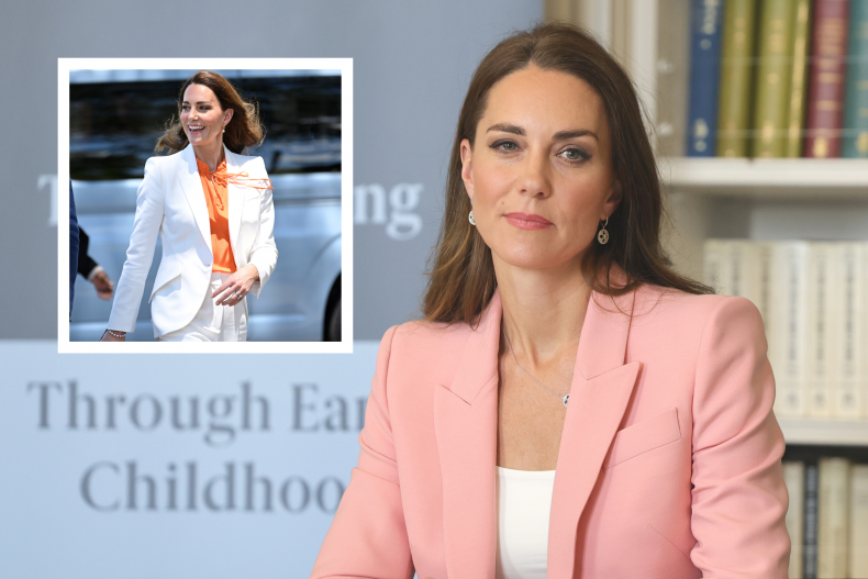 Kate Middleton Wears McQueen Suit For Meeting
