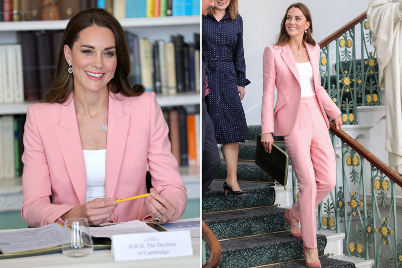 Kate Middleton Early Years Roundtable Pantsuit