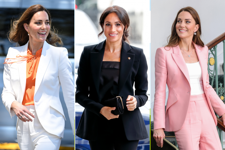 Meghan Markle and Kate Middleton Pantsuit Fashions