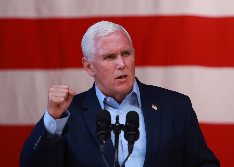 Mike Pence speaks at a Georgia rally