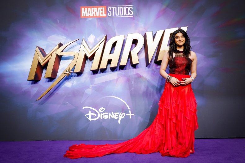 Iman Vellani attends Ms. Marvel screening