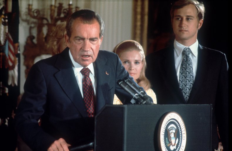 Richard Nixon gives his farewell speech 