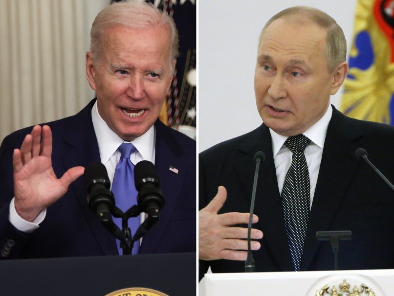 Joe Biden and Vladimir Putin