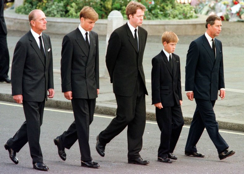 Princess Diana Funeral Procession Prince William