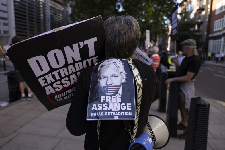 Protesters Demand Julian Assange's Release