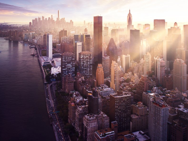 Sunset over Manhattan