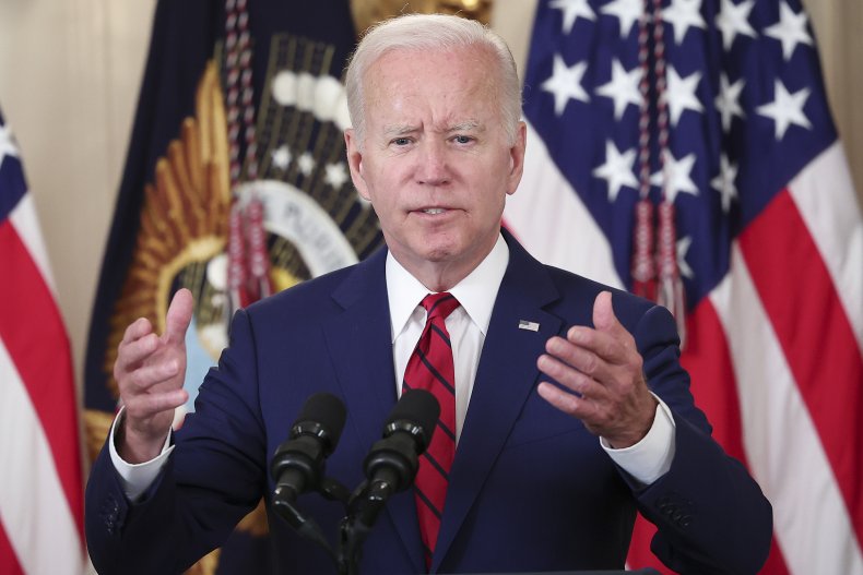 Joe Biden speaks at the White House