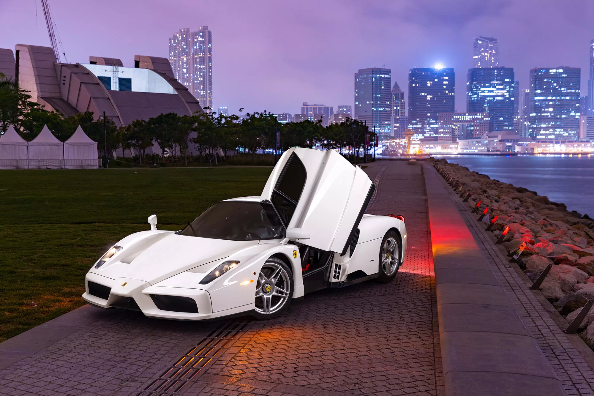 Sotheby's Holding 24-Hour Auction for Only White Ferrari Enzo in Existence