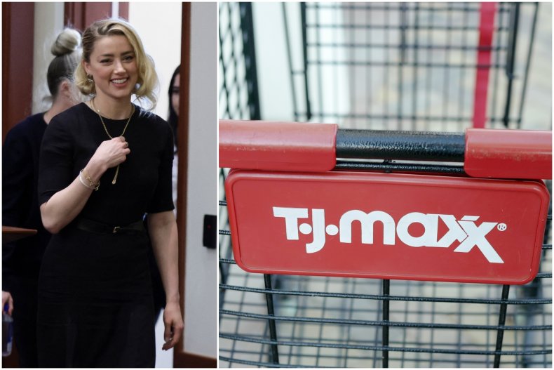 Amber Heard shopping TJ Maxx