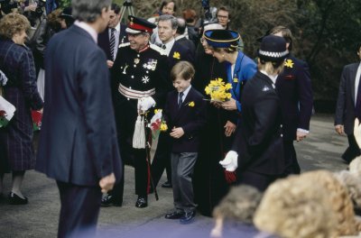 Prince William First Engagement in Wales