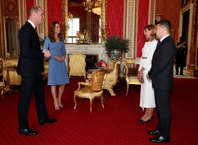 Prince William and Kate Middleton President Zelensky Prince William and Kate Middleton President Zelensky