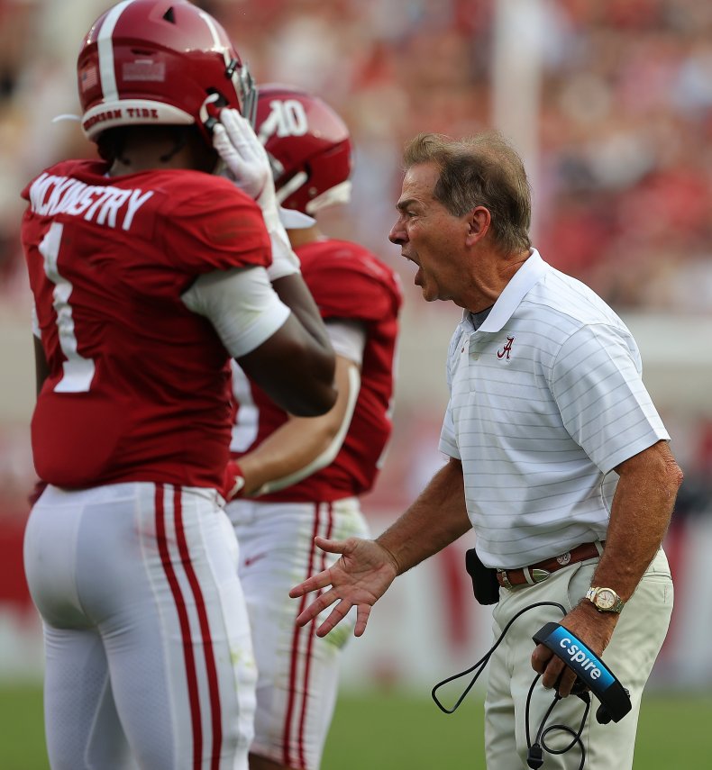 Alabama Coach Nick Saban