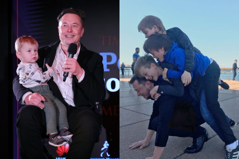 Elon Musk and his children