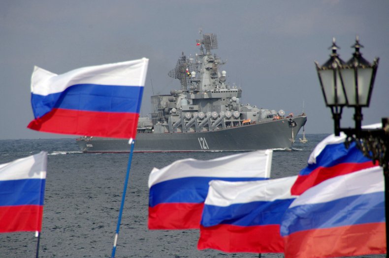 Moskva a flagship of Russian Black Sea 