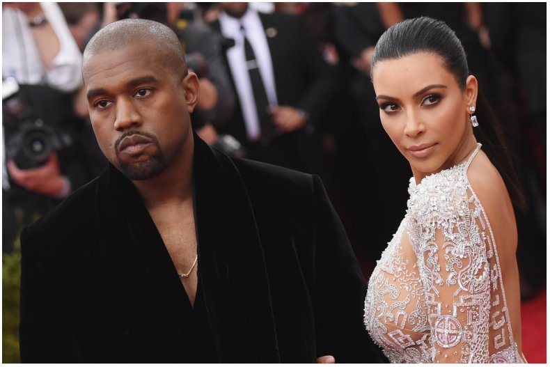 Kanye West and Kim Kardashian before divorce