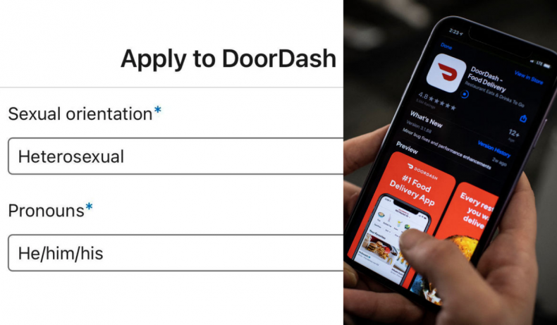 DoorDash application asks sexual orientation