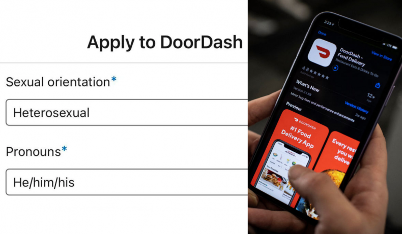 DoorDash application asks sexual orientation 