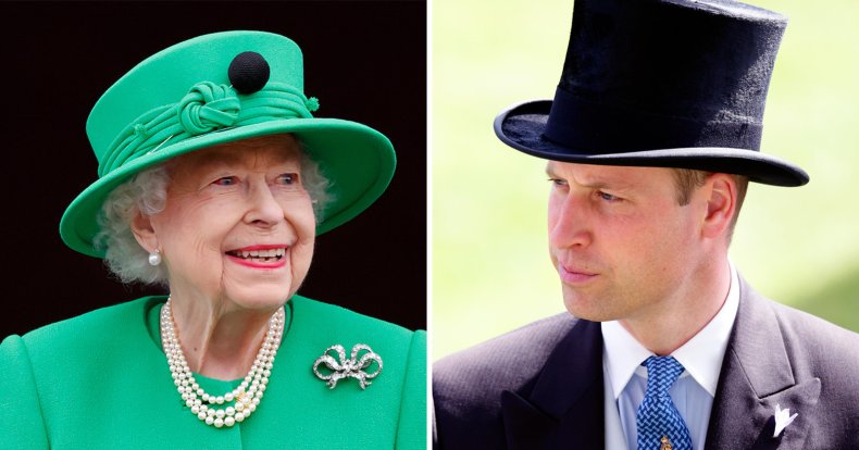 Queen Elizabeth II and Prince William