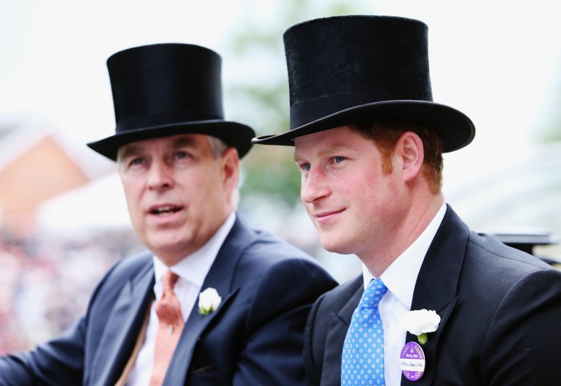Prince Andrew, Prince Harry Royal Ascot 